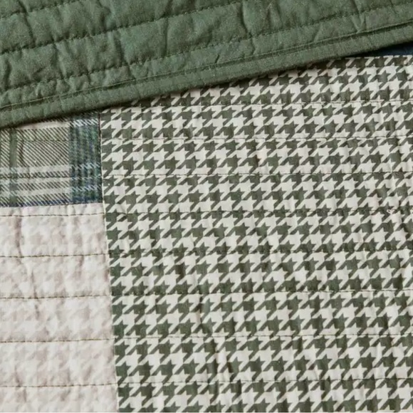 Woolrich Mill Creek Green Oversized Cotton Quilt Set Green Queen - Picture 4 of 10